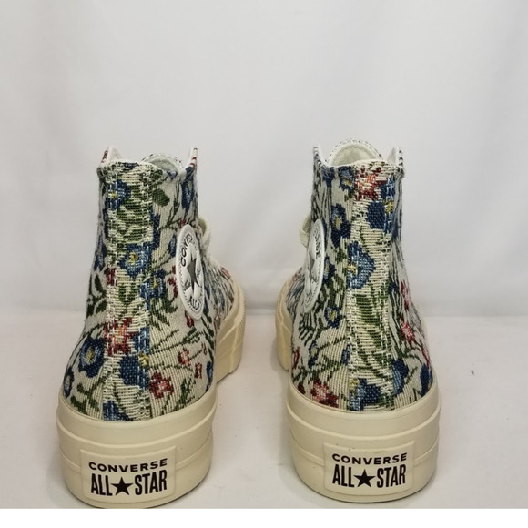 Converse Women's CTAS Lift Platform Tapestry Hi Tops Size 7.5 A11992C NWT - Picture 6 of 9